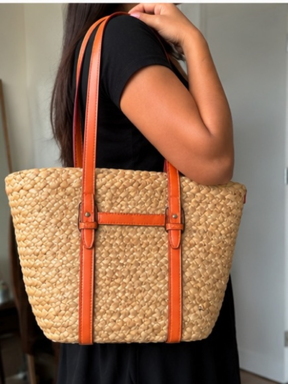 Raffia Summer Beach Bag- New with Tags